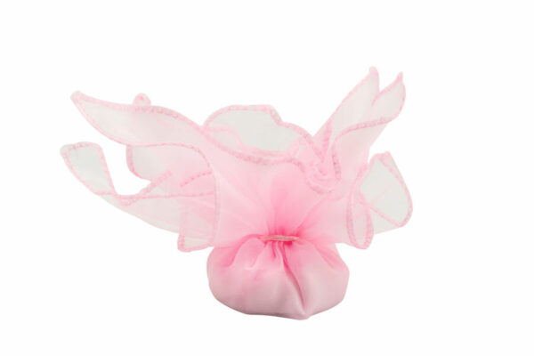ALBERO DELLA VITA CUORI ROSA MEDIO C/PORCELLANA ROSA CM. 4 X 6 H  CON BOX E FAZZOLETTO PRNB24191 - immagine 3