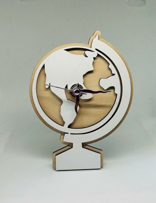 Orologio Mappamondo legno