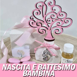 Bomboniere Nascita e Battesimo rosa