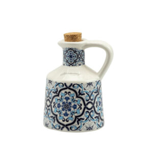 OLIERA PORCELLANA PICCOLA DECALCO MAIOLICA BLUE