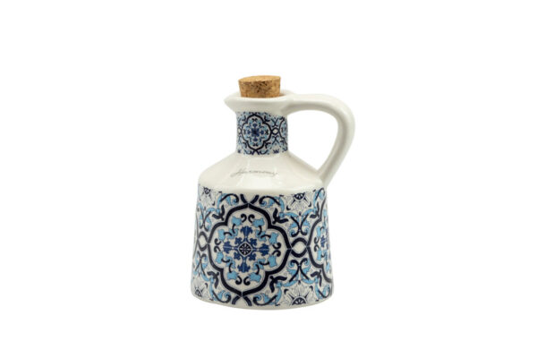 OLIERA PORCELLANA PICCOLA DECALCO MAIOLICA BLUE