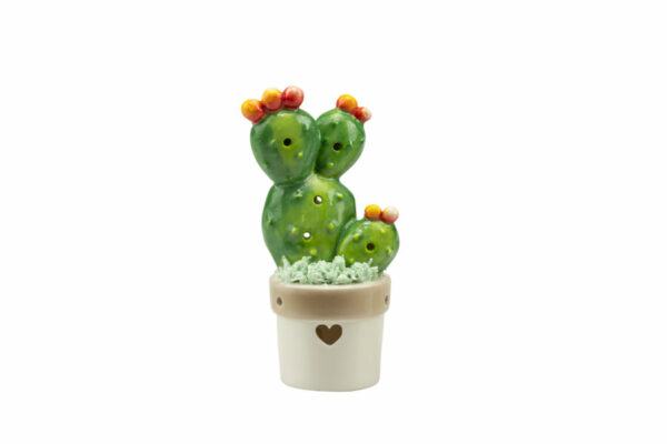 PIANTINA CACTUS/FICHIDINDIA CERAMICA 2 ASS. - immagine 2