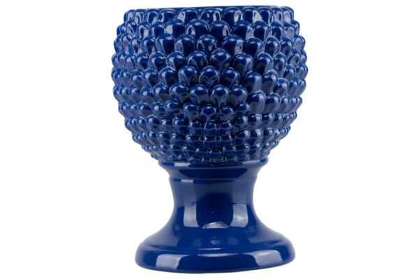 VASO PORTA PIANTE PIGNA CERAMICA BLUE CM.30 H
