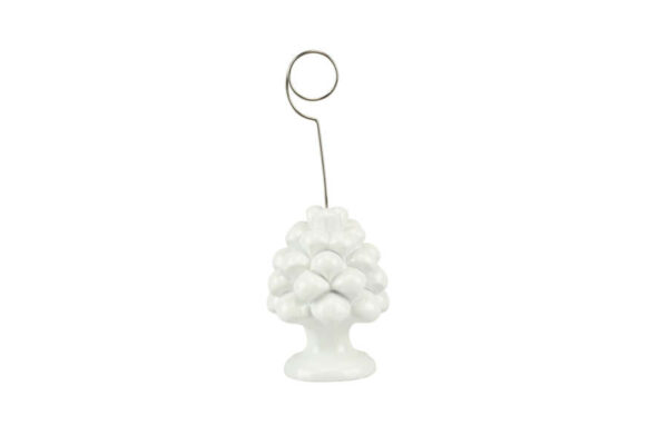 PIGNA BIANCA CM. 7 CON CLIP HOLDER METALLO