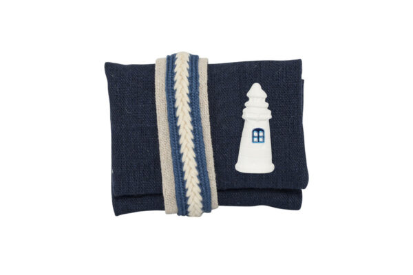 CUSCINO MARINO BLUE CON CORDA 3 ASS. (ANCORA - TIMONE - FARO) - immagine 2