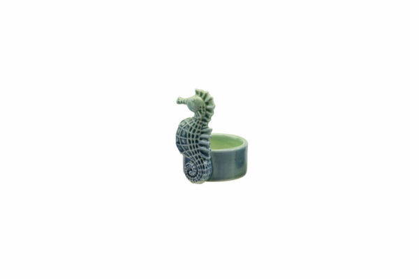 TEALIGHT DELFINO/IPPOCAMPO/ANCORA/FARO BLU IN PORCELLANA 4 ASS. - immagine 3