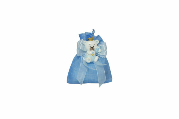MAGNETE ORSETTO RESINA BOY CON CORONA 3 ASS. CON SACCHETTO - immagine 2