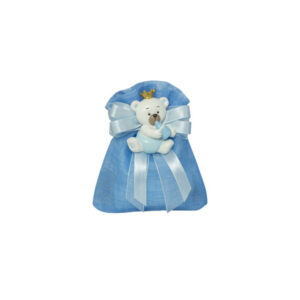MAGNETE ORSETTO RESINA BOY CON CORONA 3 ASS. CON SACCHETTO