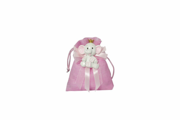 MAGNETE ELEFANTE RESINA GIRL CON CORONA 3 ASS. CON SACCHETTO