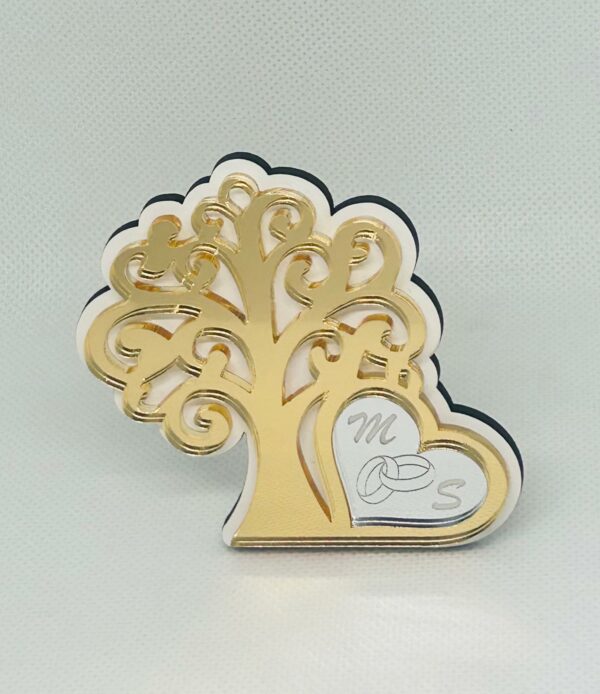 Albero della vita in plexiglass oro - immagine 2
