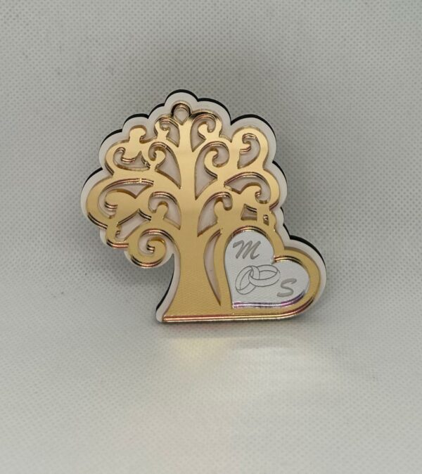 Albero della vita in plexiglass oro