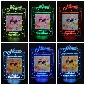 Lampada Led RGB per i NONNI con foto