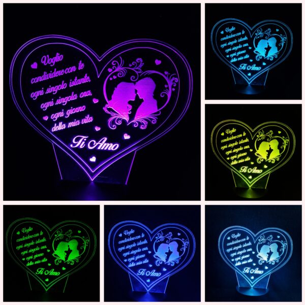 Lampada Led RGB LOVE