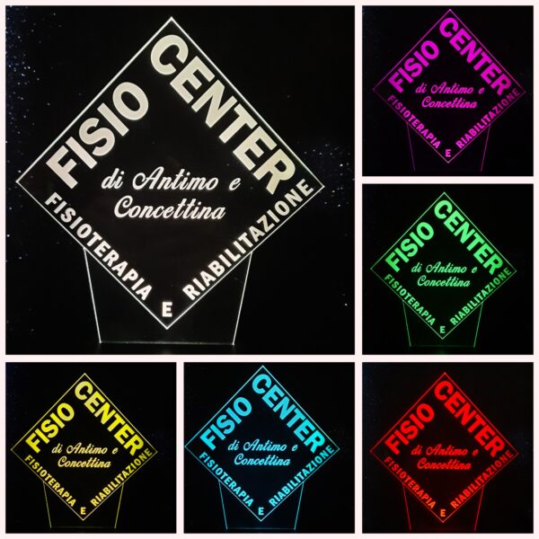 Lampada Led RGB LOGO PERSONALIZZATO