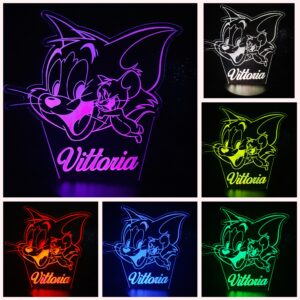 Lampada Led RGB TOM AND JERRY