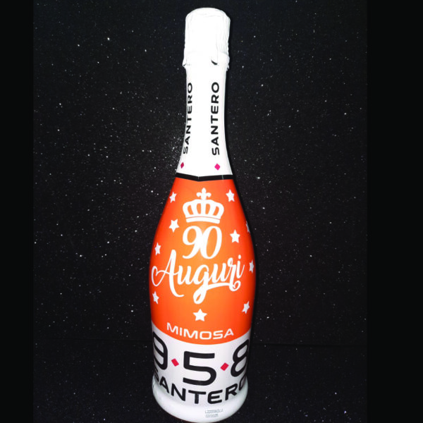 Bottiglia Santero 958 da 750ml “90 anni” personalizzabile