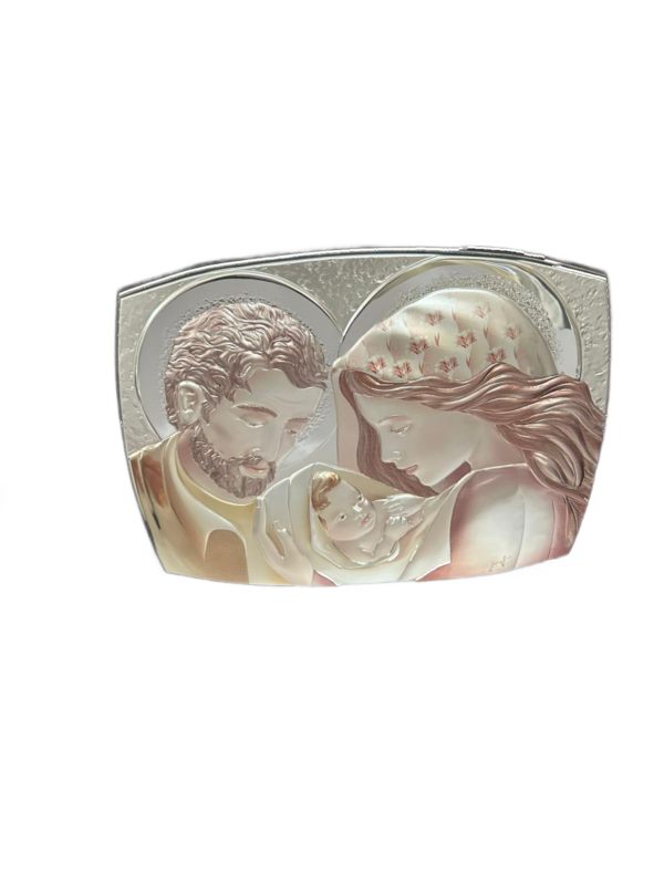 Icona "Sacra Famiglia" argento