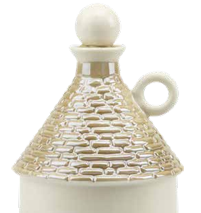 OLIERA MEDIA "TRULLO" BIANCA/TORTORA PERLATA CON BOX E FAZZOLETTO