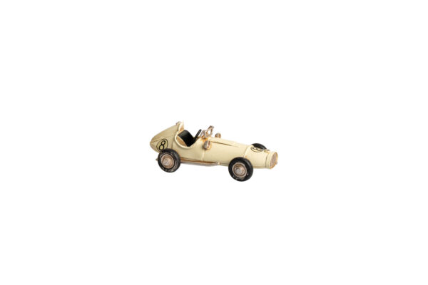 AUTO DA CORSA METALLO 3 COLORI ASSORTITI - ROSSO CREMA GIALLA - CON BOX E FAZZOLETTO - immagine 2