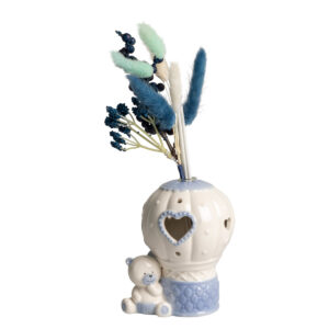 PROFUMATORE MONGOLFIERA CON CON ORSETTO BLUE CON LED