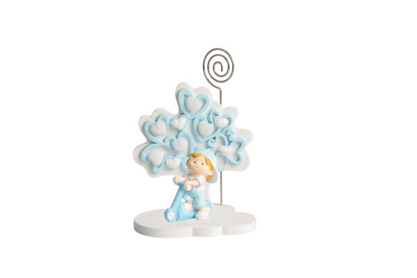 ALBERO DELLA VITA MEMO CLIP CON BIMBO 3D RESINA SU MONOPATTINO - immagine 3