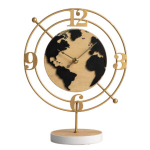 OROLOGIO DA TAVOLO MAPPAMONDO CM. 31 H. - 2024 - CON BOX REGALO INCLUSO (NO FAZZOLETTO)