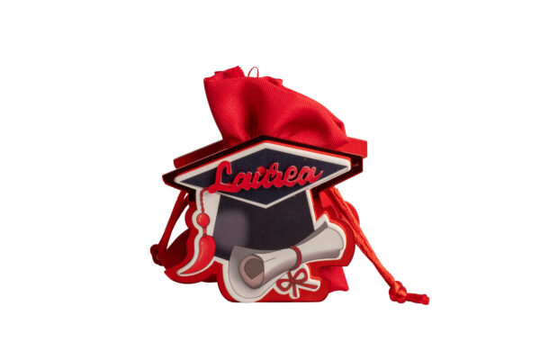 SCATOLINA PORTA CONFETTI CON LAUREA CON SACCHETTO INCLUSO