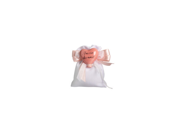MAGNETE PALLONCINO CUORE PORC. CM.4,5X4,5X2 IN 4 COL. ASS. (OCRA - TORTORA - ROSA - BLUE) CON 2 FR