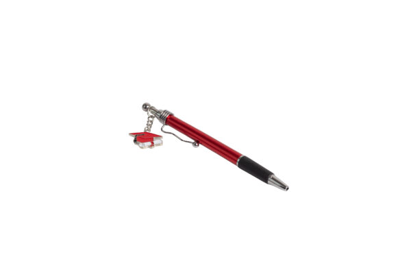 PENNA LAUREA CON CHARM 2 ASS. CON FAZZOLETTO ROSSO - immagine 2