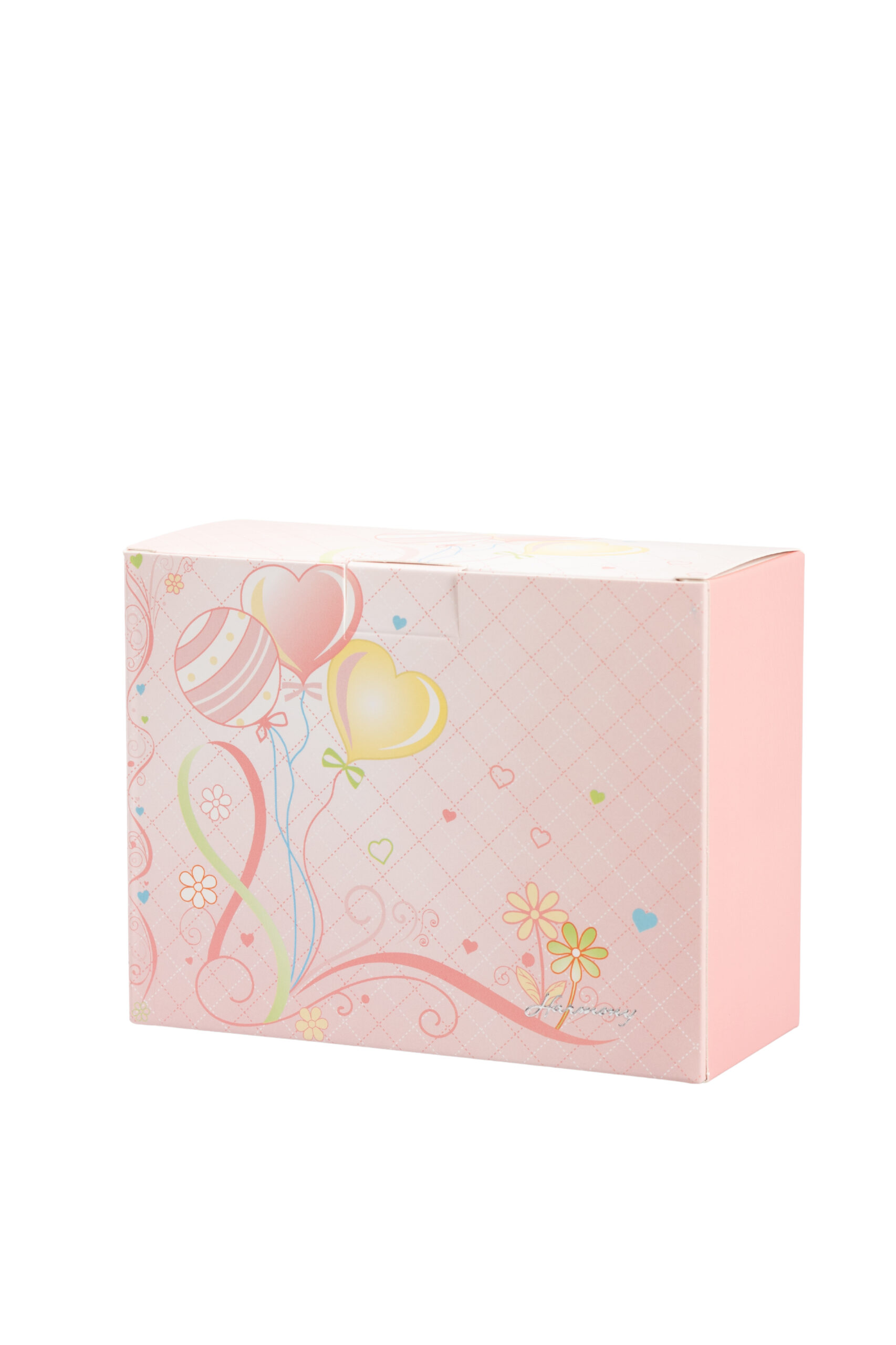 OROLOGIO PALLONCINO PORCELLANA ROSA CON FRASE CON BOX E SACCHETTO - immagine 2