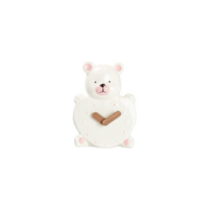 OROLOGIO ORSETTO CUORE PORCELLANA ROSA CON BOX E SACCHETTO
