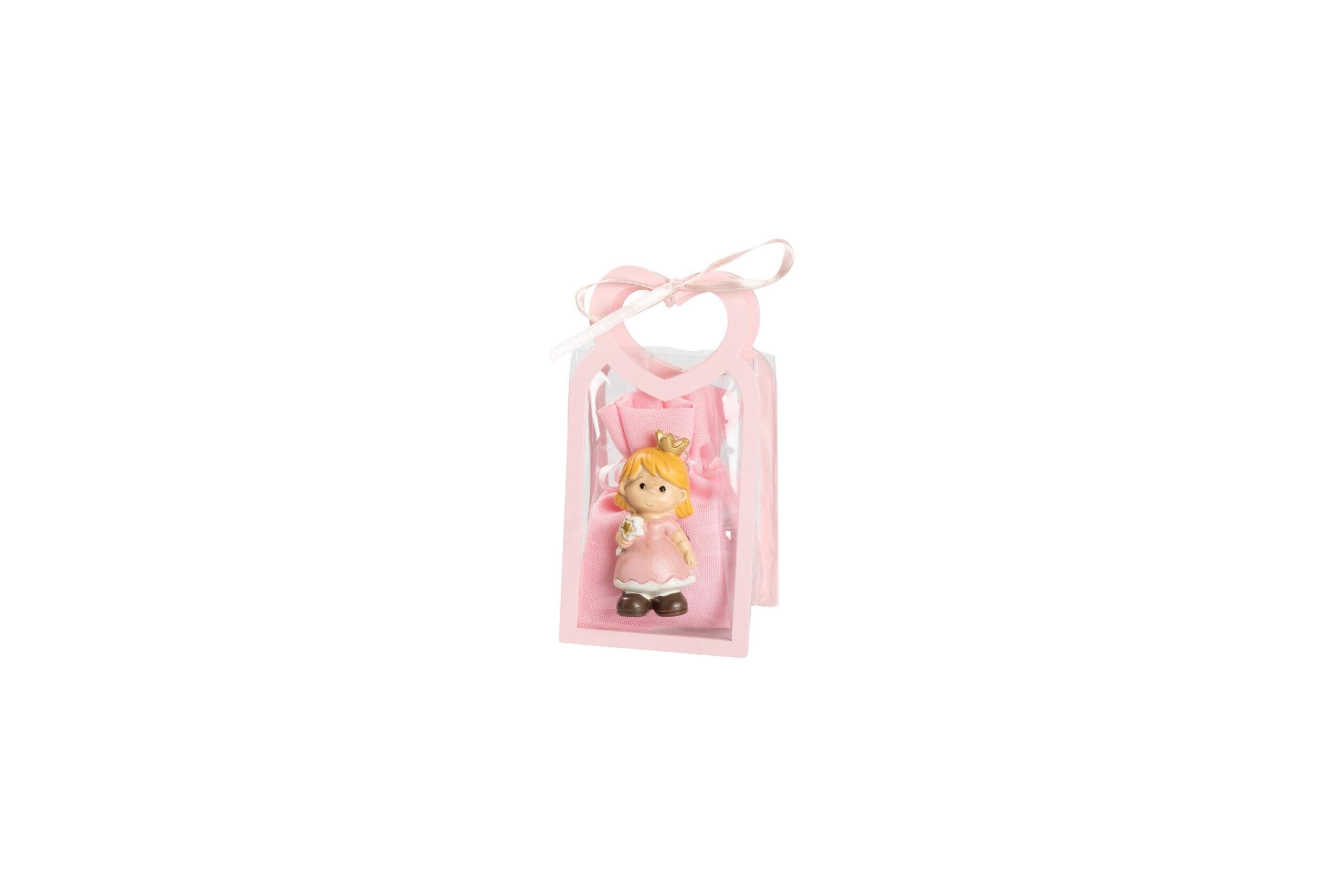 BUSTINA PU ROSA CON MANICO CUORE CON MAGNETE PRINCIPESSA 2 ASS. CON SACCHETTO - immagine 2